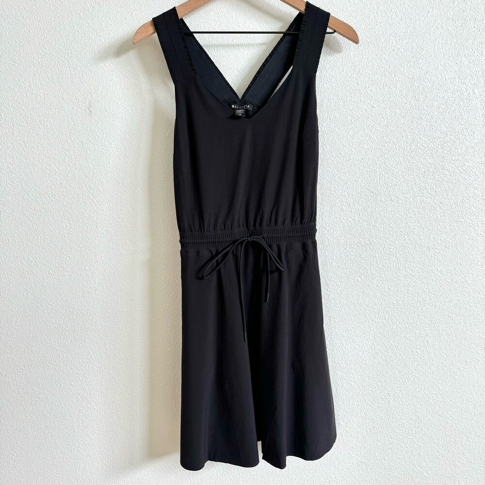 Athleta Savannah Black Sleeveless Mini Dress Women's XS NWOT